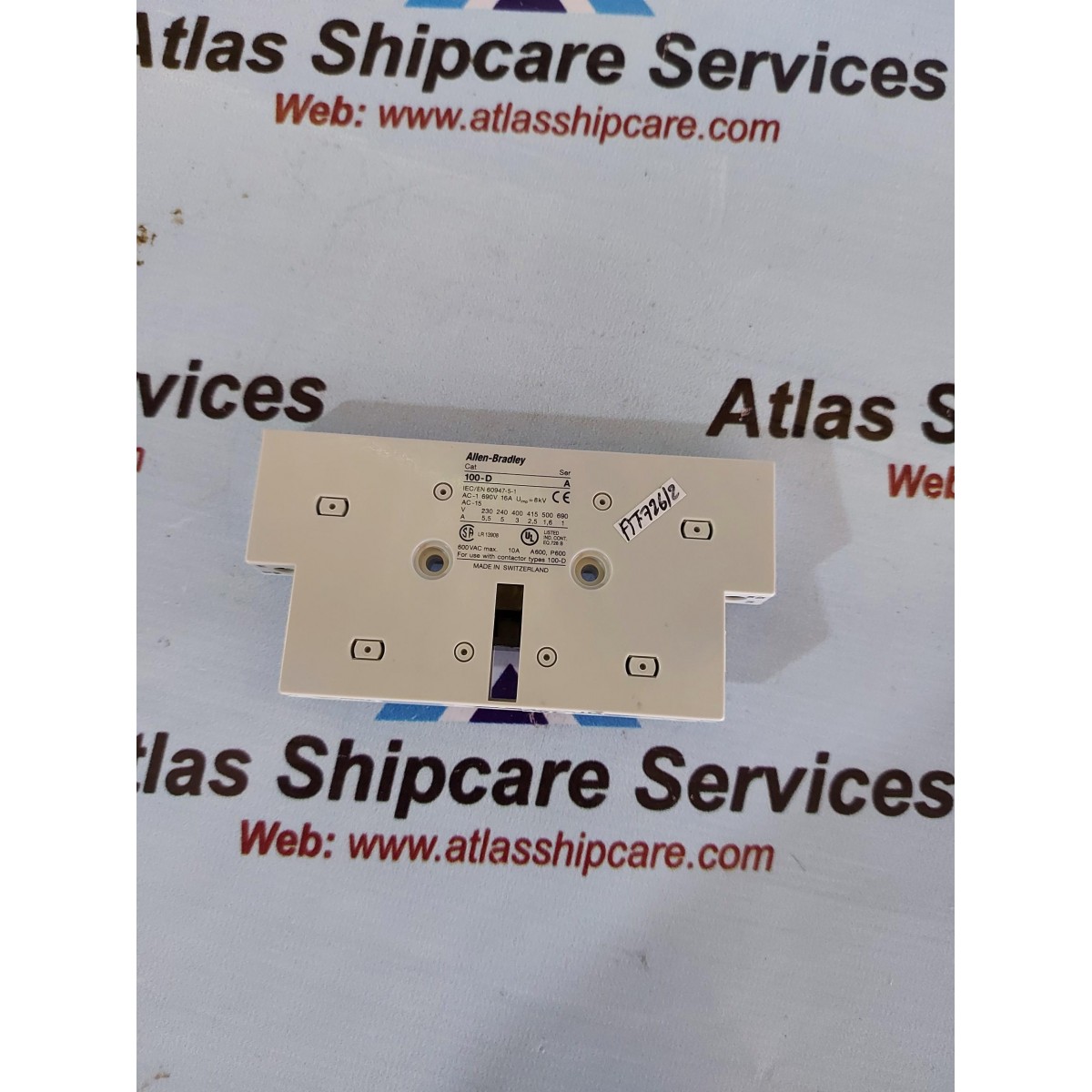 ALLEN BRADLEY 100 DS1 11 AUXILIARY CONTACT BLOCK Atlas Shipcare Services