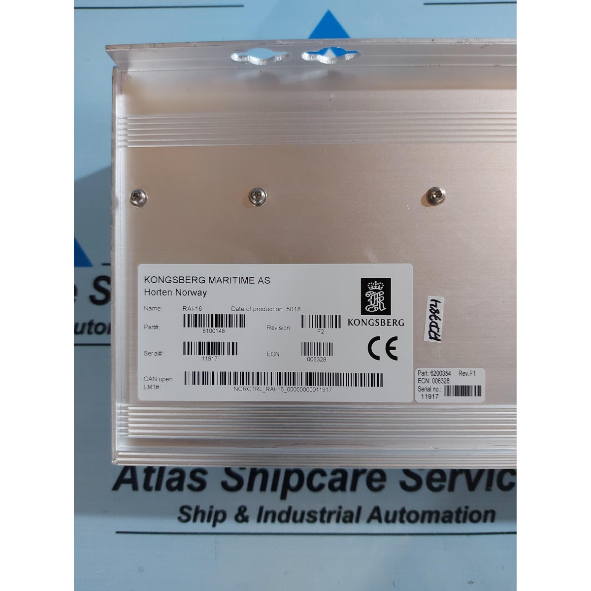 Kongsberg Rai Remote Analog Input Module Rev F Atlas