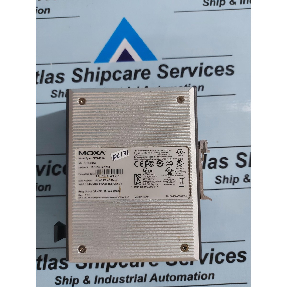 MOXA EDS 405A 5 PORT MANAGED INDUSTRIAL ETHERNET SWITCH Atlas Shipcare