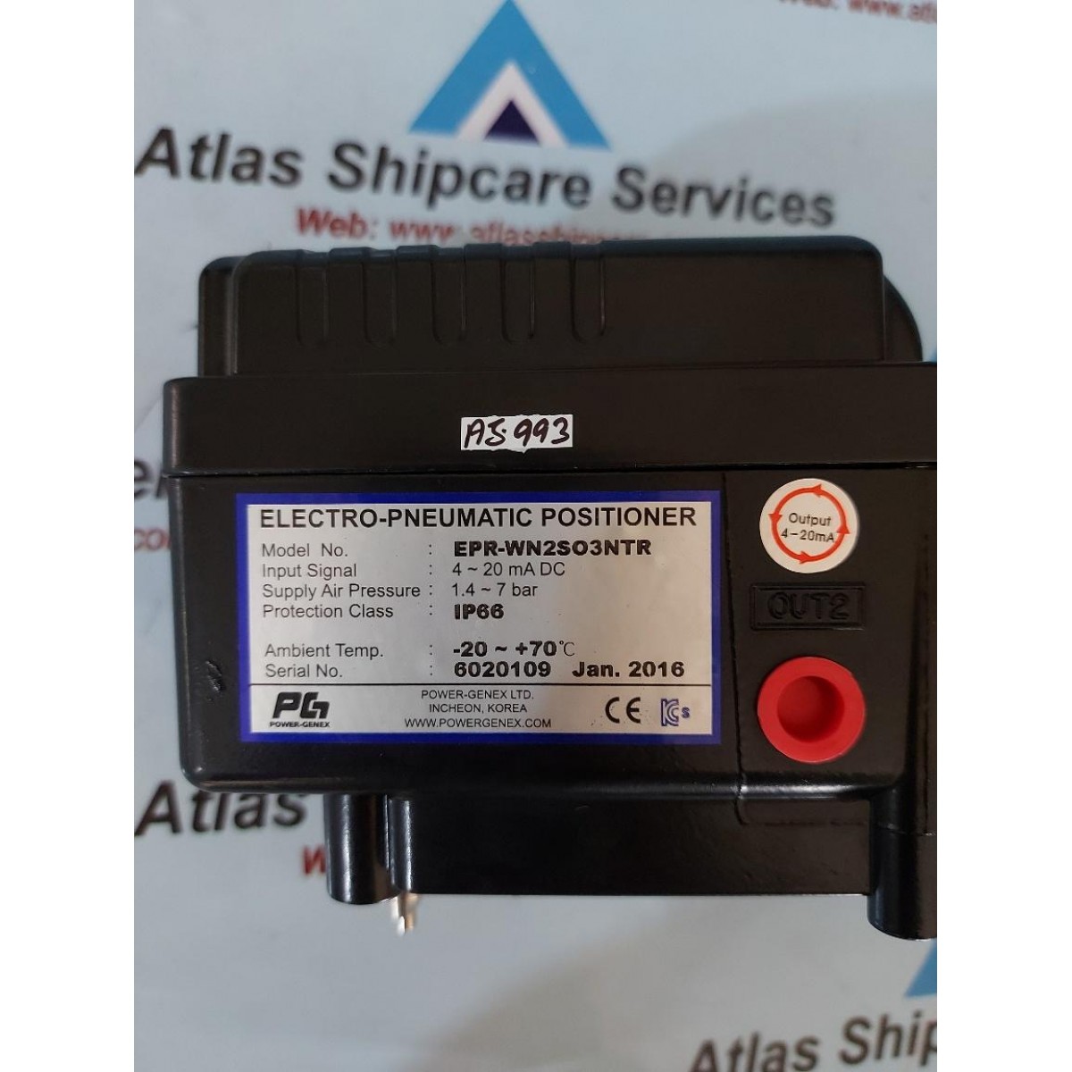 Power Genex Epr Wn So Ntr Electro Pneumatic Positioner Atlas Shipcare