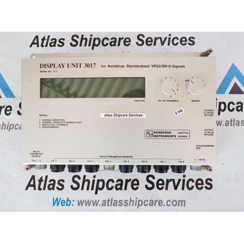 AANDERAA INSTRUMENTS DISPLAY UNIT 3017