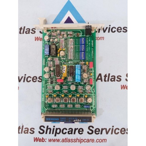 ABB GVT 360 5799 CMA 35 SHORT CIRCUIT CARD