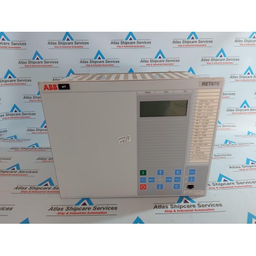 ABB RET670 TRANSFORMER PROTECTION IED 1MRK002816-AA
