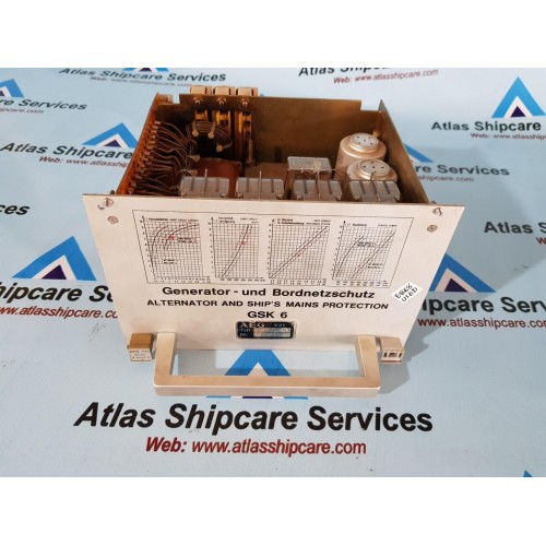 AEG GSK 6.60 ALTERNATOR AND SHIP'S MAIN PROTECTION UNIT