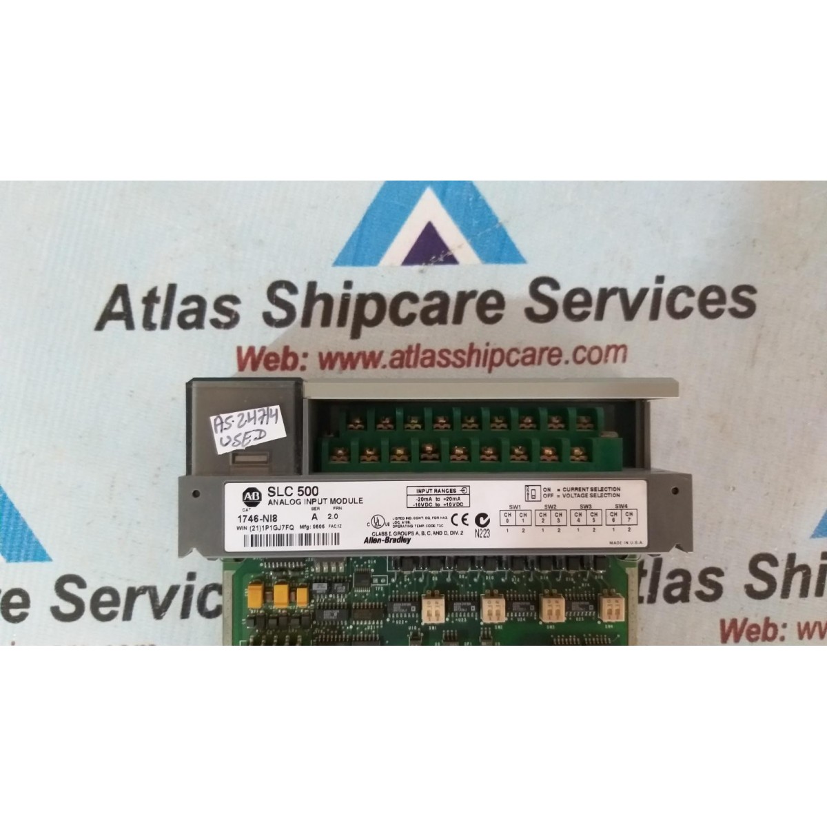 ALLEN-BRADLEY 1746-NI8 SER.A SLC 500 ANALOG INPUT MODULE| Atlas ...