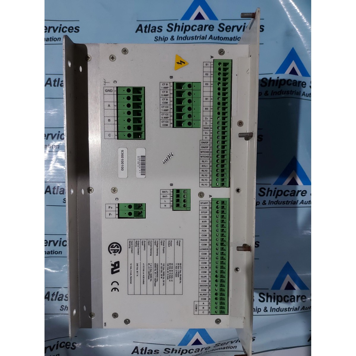 BASLER DECS-200 DIGITAL EXCITATION CONTROL SYSTEM| Atlas Shipcare Services