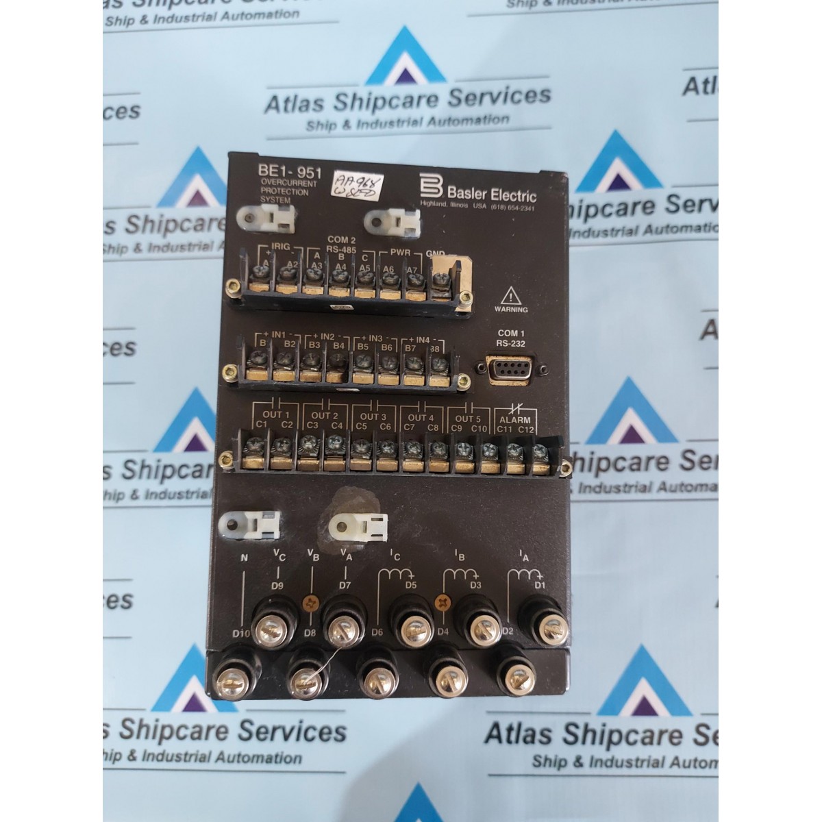 BASLER ELECTRIC BE1-951 OVERCURRENT PROTECTION SYSTEM| Atlas Shipcare ...