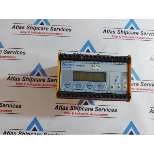 BENDER A-ISOMETER IRDH275-435 INSULATION MONITORING DEVICE