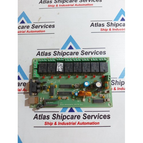 CONRAD CTC 8FACH-RELAISKARTE 24V/7A V2.1 PCB CARD