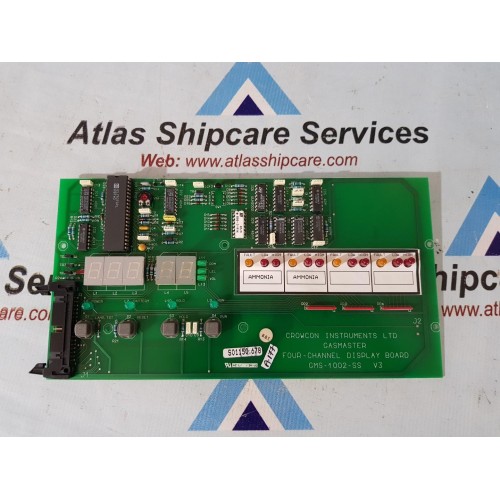 CROWCON GMS-1002-SS GASMASTER FOUR CHANNEL DISPLAY BOARD