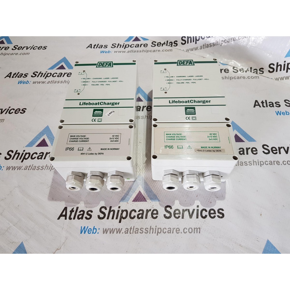 DEFA LIFEBOAT CHARGER 2X5A 42 VOLTS P/N 700110| Atlas Shipcare Services