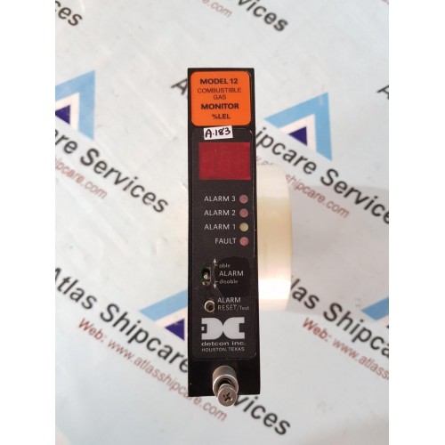 DETCON MODEL 12B COMBUSTIBLE GAS MONITER 500-01952-1
