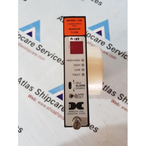 DETCON MODEL 12B COMBUSTIBLE GAS MONITOR