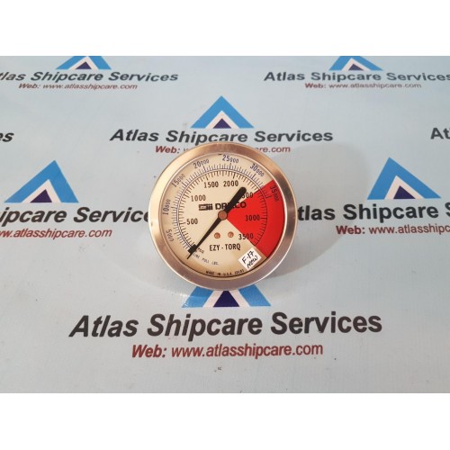 DRILCO EZY-TORQ PRESSURE GAUGE 0-3500 PSI