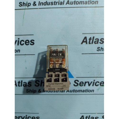 EATON CUTLER-HAMMER D5PR3A 3PDT GENERAL PURPOSE RELAY