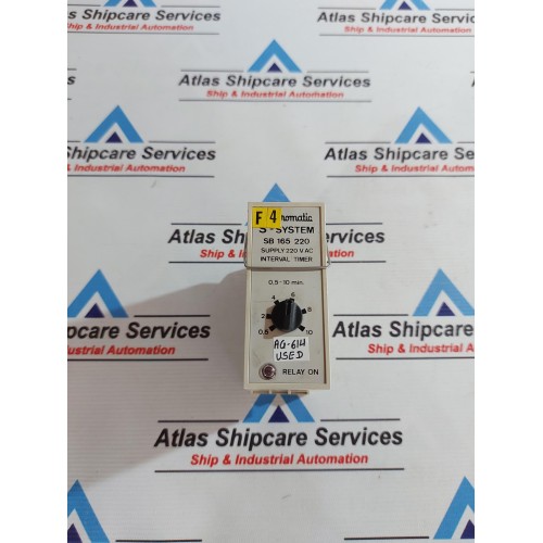 ELECTROMATIC S-SYSTEM SB 165 220 INTERVAL TIMER 220V AC