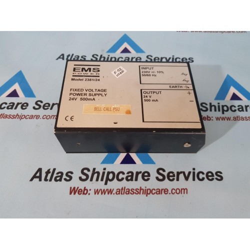 EMS 2381/24 Fixed Voltage Power Supply