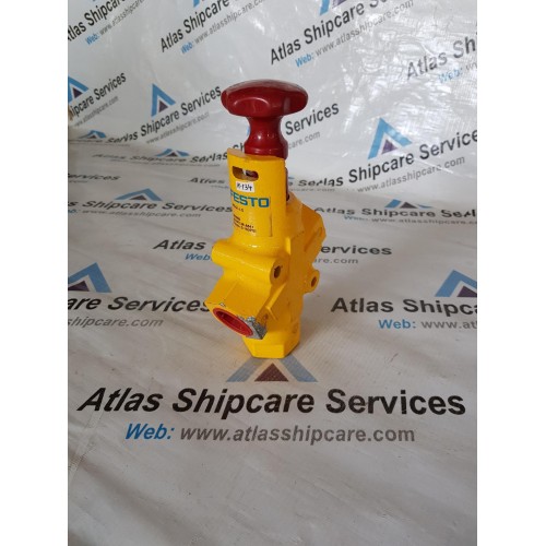 FESTO HE-G1-LO SHUT OFF VALVE PMAX = 0-150PSI