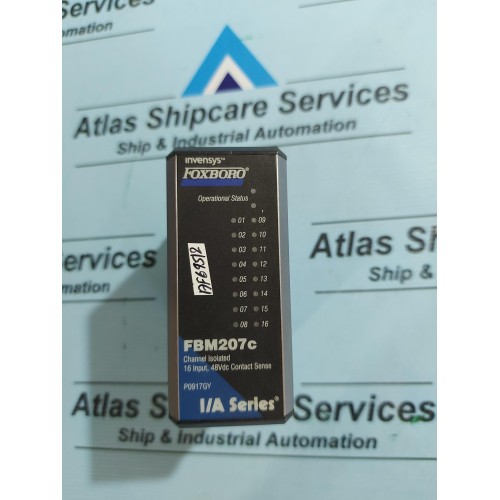 FOXBORO INVENSYS FBM207c P0917GY CHANNEL ISOLATED 16 INPUT 48VDC CONTACT SENSE