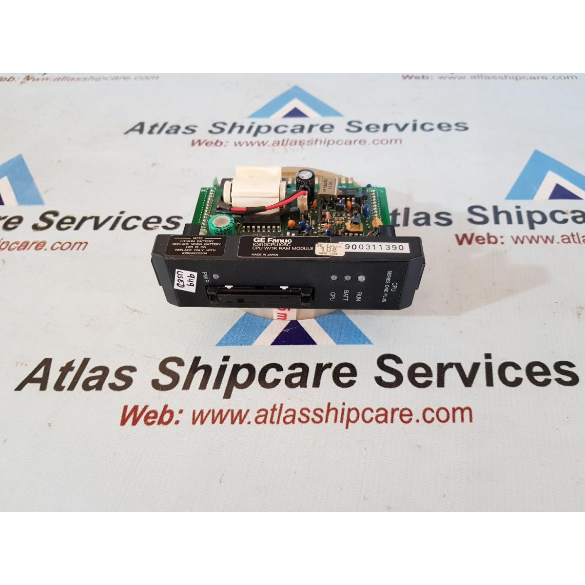 GE FANUC IC610CPU105C CPU W/1K RAM MODULE| Atlas Shipcare Services