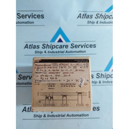 HARTMANN & BRAUN P 283M-0-3481812 MESSUMFORMER TRANSDUCER