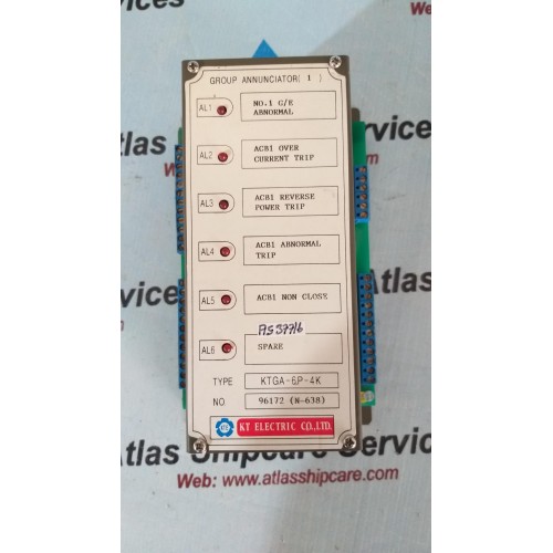 KT ELECTRIC KTGA-6P-4K GROUP ANNUNCIATOR (6)