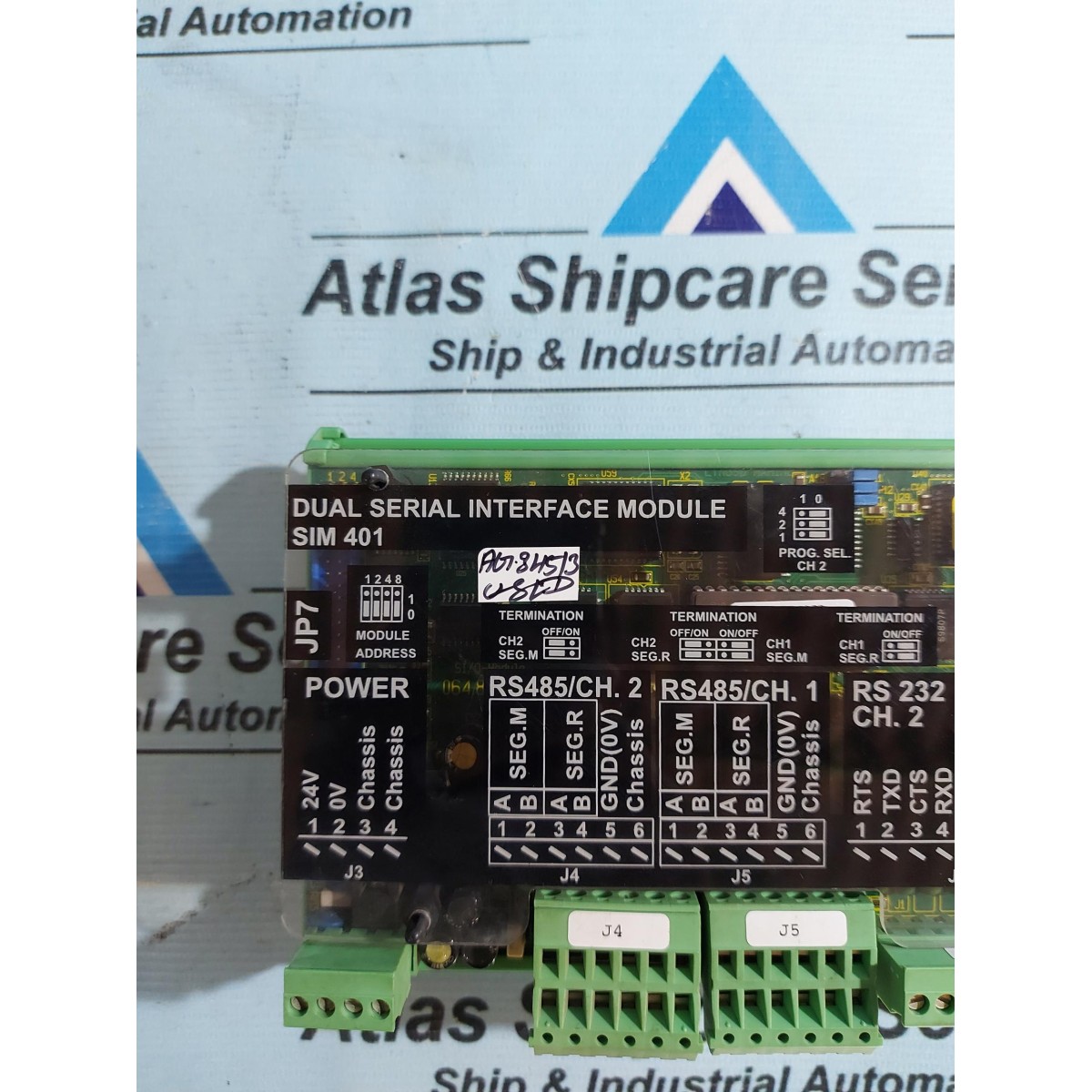 LYNGSO MARINE/STN ATLAS SIM 401 DUAL SERIAL INTERFACE MODULE P/N 962. ...