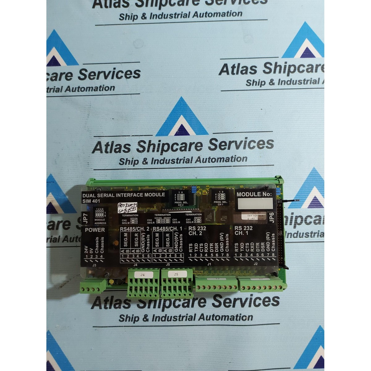 LYNGSO MARINE/STN ATLAS SIM 401 DUAL SERIAL INTERFACE MODULE P/N 962. ...