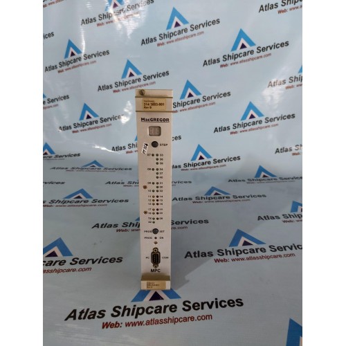 MACGREGOR 314 3603-901 MARINE CRANE HOISTING CARD