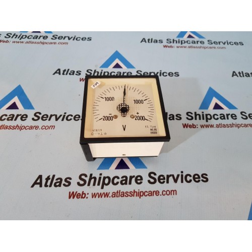MECO ML96 DC MOVING COIL DIN PANEL AMMETER & VOLTMETER