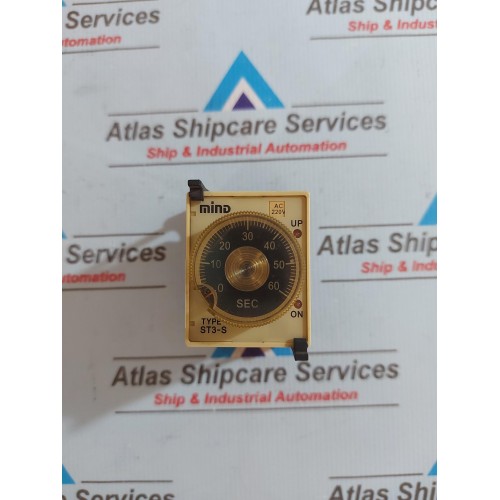 MIND ELECTRIC ST3PC-S TIME RELAY 0-60 Sec