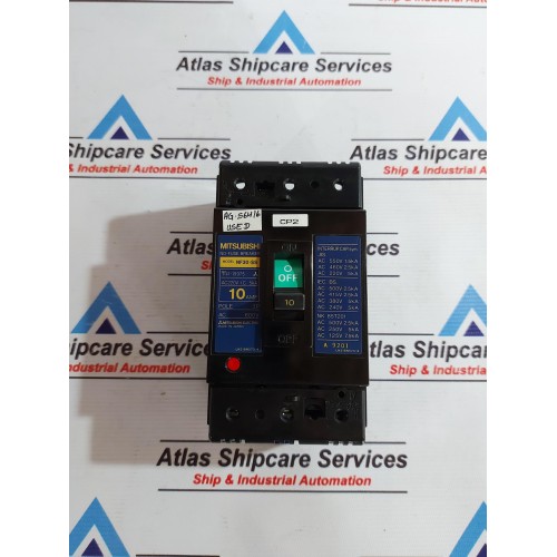 MITSUBISHI NF30-SS NO-FUSE BREAKER 3-POLE 10A