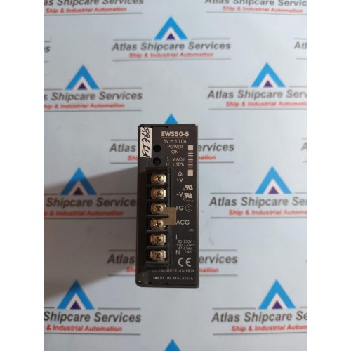NEMIC-LAMBDA EWS50-5 INDUSTRIAL POWER SUPPLY 85-250V~ 47-63Hz
