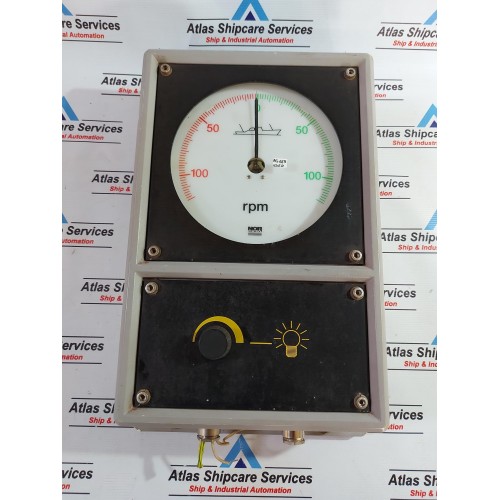 NORCONTROL RPM METER 0 TO 100 RPM