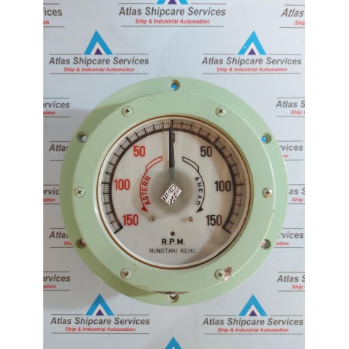 NUNOTANI KEIKI JIS F 8521-FE150KO ELECTRIC PROPELLER SHAFT REVOLUTION INDICATOR