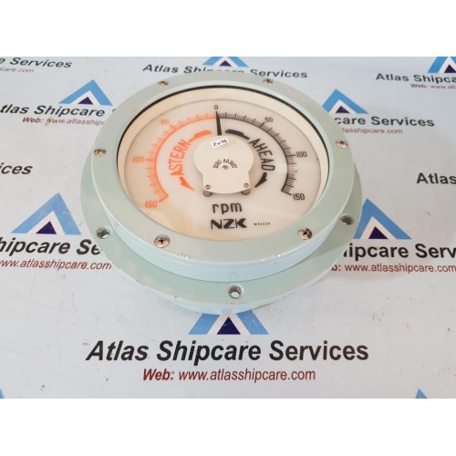 NZK JIS-F-8521 FL-150 KG-5 ELECTRIC PROPELLER SHAFT REVOLUTION INDICATOR