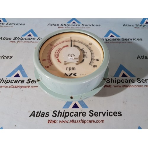 NZK JIS-F-8521 HE-150 ELECTRIC PROPELLER SHAFT REVOLUTION INDICATOR