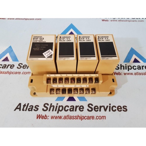 OMRON FLOATLESS LEVEL SWITCH 61F-G3 WITH 3 RELAY UNITS 61F-11