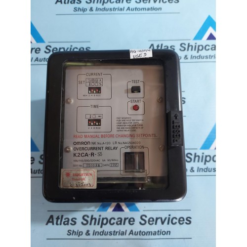 OMRON K2CA-R-S5 OVERCURRENT RELAY