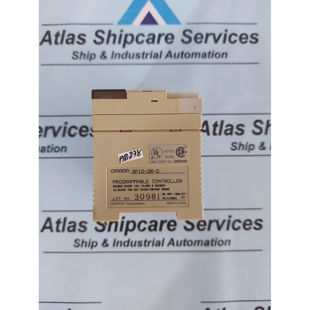 OMRON SYSMAC MINI SP10-DR-D PROGRAMMABLE CONTROLLER| Atlas Shipcare ...