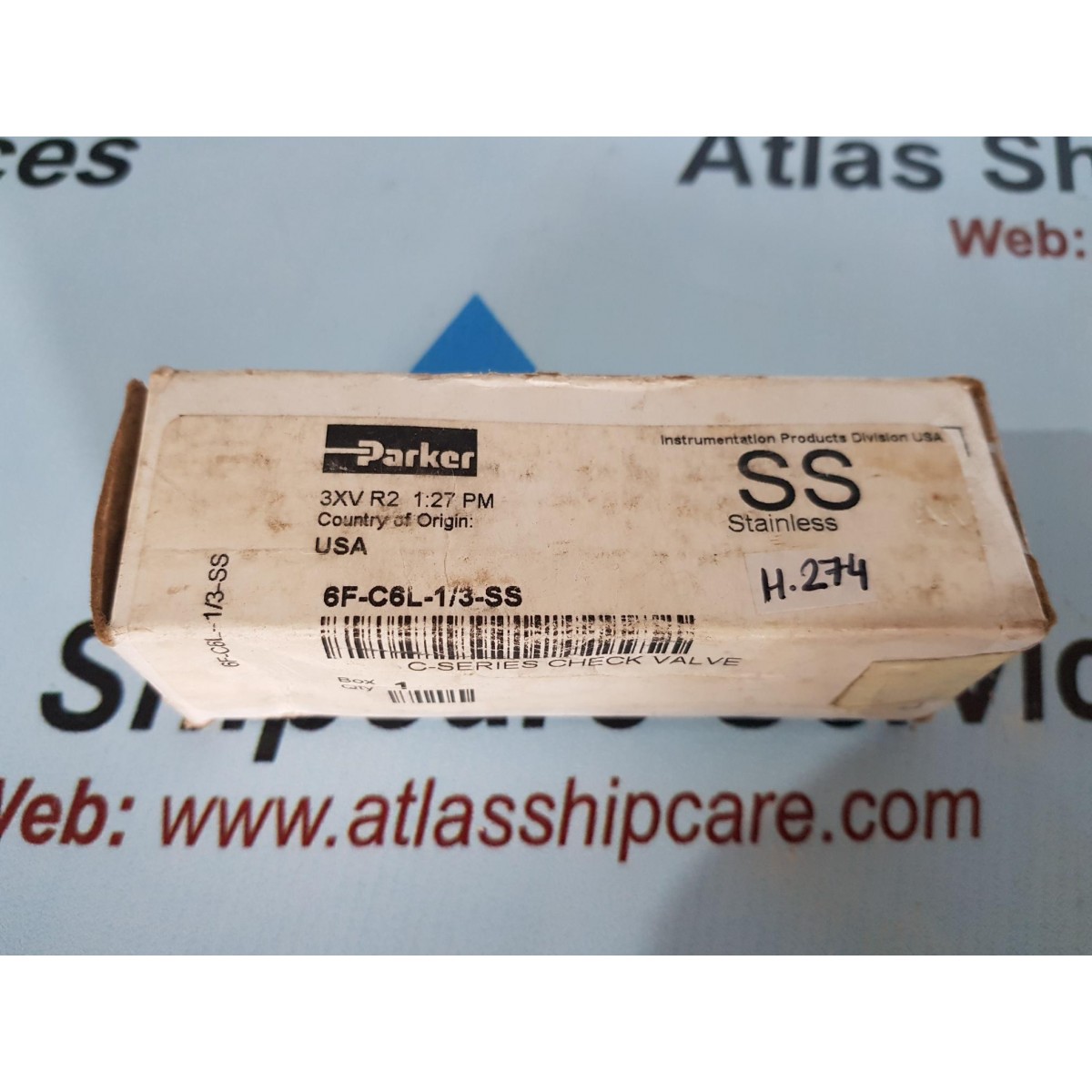 PARKER 6F-C6L-1/3-SS STAINLESS C-SERIES CHECK VALVE| Atlas Shipcare ...