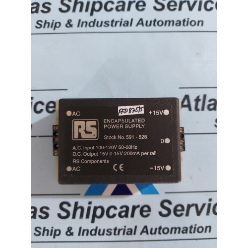RS 592-947 ENCAPSULATED POWER SUPPLY