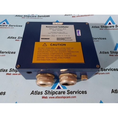 SAAB ROSEMOUNT TANKRADAR 9240 005-801 INPUT/OUTPUT BOX