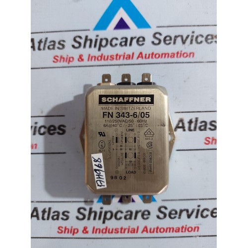 SCHAFFNER FN 343-6/05 POWER LINE FILTER
