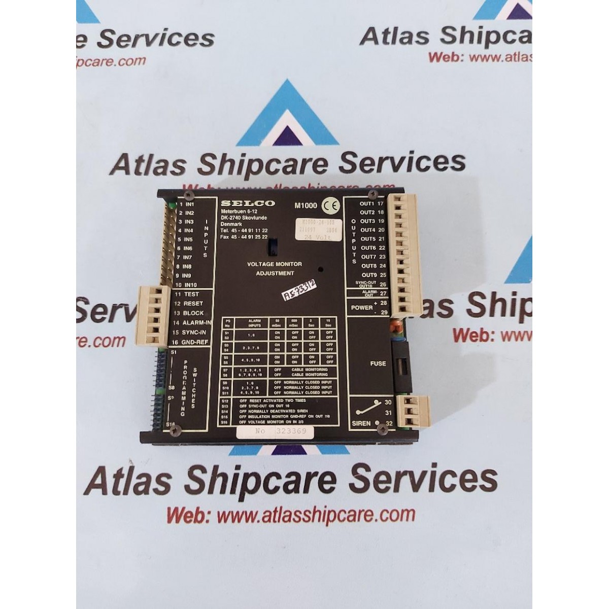 SELCO M1000-24-10B ALARM MONITOR| Atlas Shipcare Services