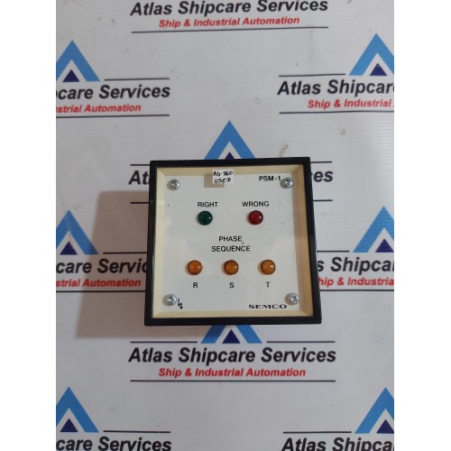 SEMCO PSM-1 PHASE SEQUENCE MONITOR METER