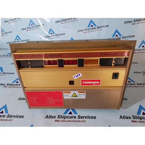 SERVOTEKNIKK MBS-802 FIRE ALARM CONTROL PANEL