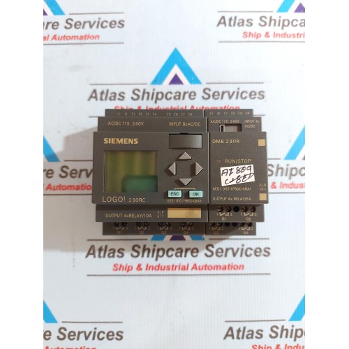 SIEMENS LOGOI 230RC 6ED1 052-1FB00-0BA6 LOGIC MODULE