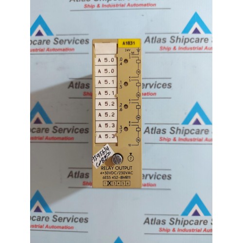 SIEMENS SIMATIC S5 6ES5 452-8MR11 RELAY OUTPUT MODULE