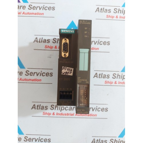 SIEMENS SIMATIC S7 6ES7 151-1AA04-0AB0 INTERFACE MODULE ET 200S